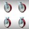 Service Caster 8 Inch SS Poly on Aluminum Caster Set with Roller Bearings 2 Swivel 2 Rigid SCC SCC-SS30S820-PAR-2-R-2 - alternate 1